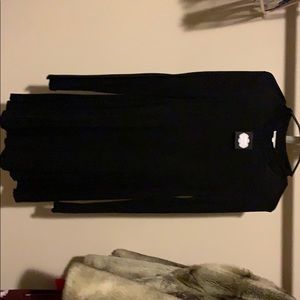 Long black sleeve dress